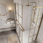Wet room Panel Shelf - Brushed Brass