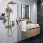Wet room Panel Shelf - Brushed Brass