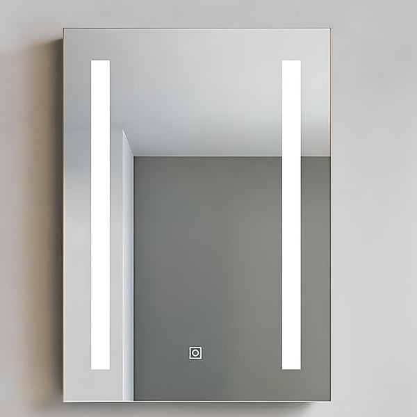 Intro Illuminated Mirror Cabinet with Demister & Shaver Socket - 500mm ...