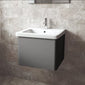 RAK Resort 550mm Single Drawer Basin Unit & Basin - Matt Grey