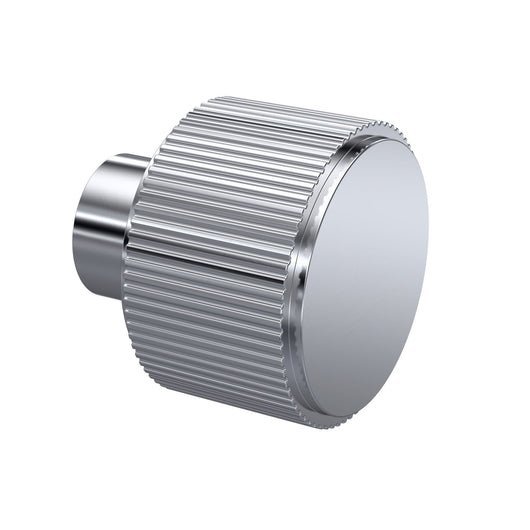  Hudson Reed Fluted Furniture Knob Handle - Chrome - welovecouk