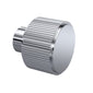Hudson Reed Fluted Furniture Knob Handle - Chrome - welovecouk