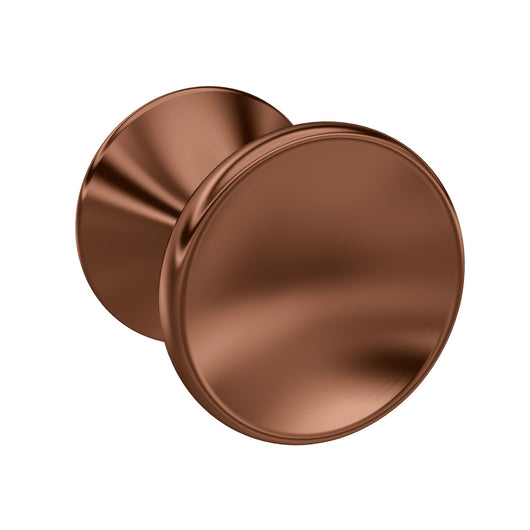  Hudson Reed Indented Round Knob - Brushed Bronze - welovecouk