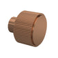 Hudson Reed Fluted Furniture Knob Handle - Brushed Bronze - welovecouk