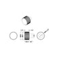 Hudson Reed Fluted Furniture Knob Handle - Brushed Bronze - welovecouk
