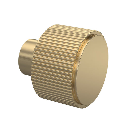  Hudson Reed Fluted Furniture Knob Handle - Brushed Brass - welovecouk