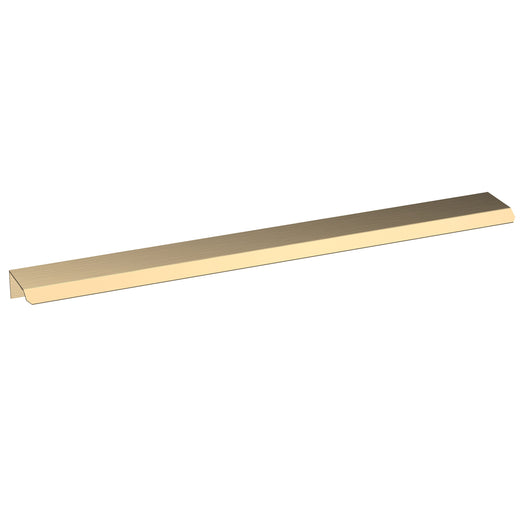 Finger Pull Handle 300mm - Brushed Brass - welovecouk