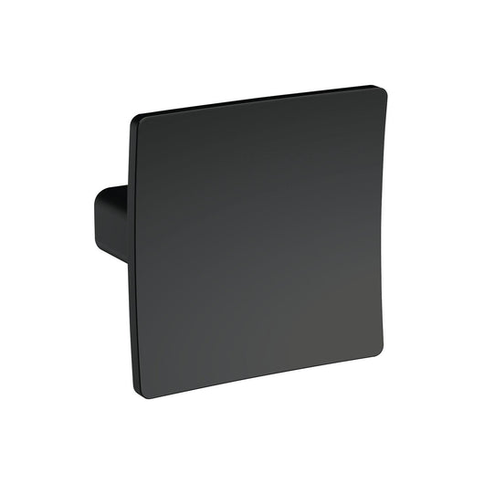  Square Dished Knob Handle - Matt Black - welovecouk