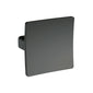 Square Dished Knob Handle - Brushed Pewter - welovecouk