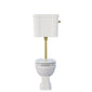 Huxton Traditional Low Level Toilet With Cistern & Flush Pipe - Brushed Brass - welovecouk