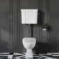 Huxton Traditional Low Level Toilet With Cistern & Flush Pipe - Chrome - welovecouk