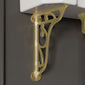 Huxton Traditional High Level Toilet With Cistern & Flush Pipe - Brushed Brass - welovecouk