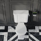 Huxton 3-Tap-Hole 640mm Basin with Close Coupled Toilet - Chrome - welovecouk