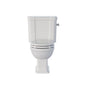Huxton Traditional Close Coupled Toilet and Cistern - Chrome - welovecouk