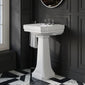 Huxton 640mm Basin & Pedestal 3TH - welovecouk