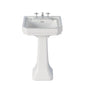 Huxton 640mm Basin & Pedestal 3TH - welovecouk