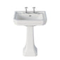 Huxton 640mm Basin & Pedestal 2TH - welovecouk