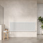 Nuie Revive Horizontal Double Panel Radiator 600 x 1572 - High Gloss White