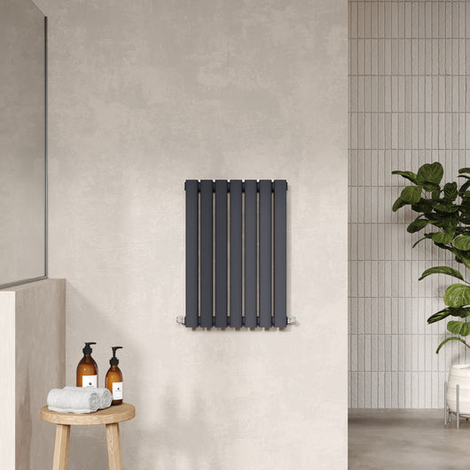  Nuie Revive Horizontal Double Panel Radiator 600 x 412 - Anthracite