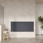 Nuie Sloane Horizontal Double Panel Radiator 600 x 1398 - Anthracite