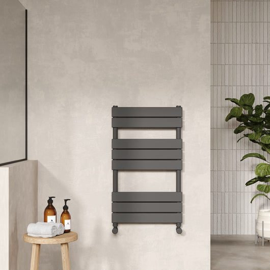  Nuie Piazza Square Flat Towel Radiator 840x500 - Anthracite