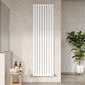 Nuie Sloane Double Panel Designer Radiator 1800 x 528 - Satin White