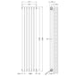 Nuie Salvia Designer Radiator - High Gloss White - HSA002 - welovecouk