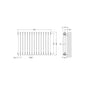 Nuie Salvia Designer Radiator - High Gloss White - HSA004 - welovecouk