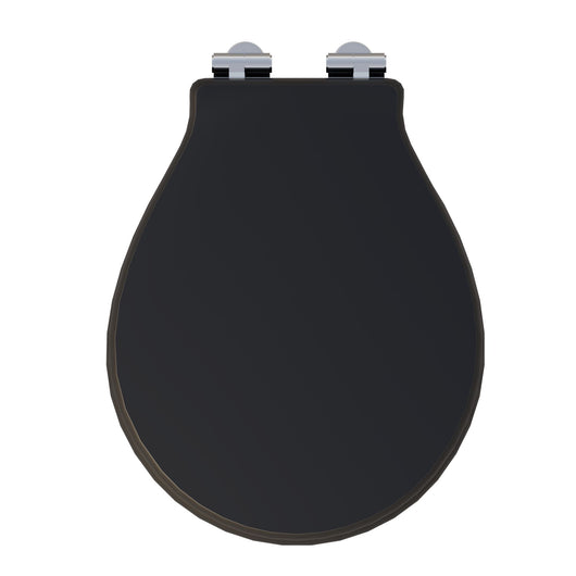  Huxton Soft Close Toilet Seat - Matt Black - welovecouk