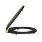 Huxton Quick Release Soft Close Toilet Seat - Matt Black Brushed Brass Hinge - welovecouk