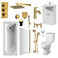 Hadley Shower Vanity Bathroom Suite - Brushed Brass - 1800 x 800 - welovecouk