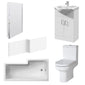 Harmony Vanity 1700mm L Shape Shower Bathroom Suite