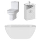 Harmony Freestanding Ashford Double  Ended Vanity Bath Suites - 1600 x 750