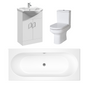 Harmony Vanity Foundation Straight Double Ended Bath Suites 1800 x 800