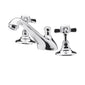 Nuie Beaumont 3-Hole Basin Mixer Tap Deck Mounted with Pop Up Waste - welovecouk