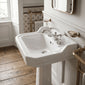 Nuie Beaumont 3-Hole Basin Mixer Tap Deck Mounted with Pop Up Waste