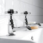 Nuie Beaumont Basin Taps Pair Chrome - welovecouk