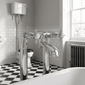 Nuie Beaumont Bath Filler Tap Pillar Mounted Chrome