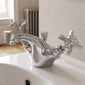 Nuie Beaumont Mono Basin Mixer Tap Dual Handle with Pop Up Waste