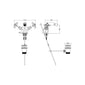 Nuie Beaumont Luxury Mono Bidet Mixer Tap with Waste Dual Handle - Brushed Brass