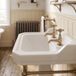 Nuie Beaumont Basin Taps Pair - Brushed Brass