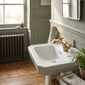 Nuie Beaumont Mono Basin Mixer Tap Dual Handle with Pop Up Waste - Brushed Brass