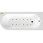 J Shaped Back to Wall Corner Air SPA Bath - 1700mm - welovecouk