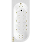 J Shape Whirlpool Hydrotherapy SPA Back to Wall Corner Bath  1700 x 725mm - welovecouk