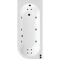 J Shape Whirlpool Hydrotherapy SPA Back to Wall Corner Bath  1700 x 725mm - welovecouk