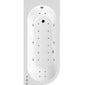 J Shape Whirlpool Hydrotherapy SPA Back to Wall Corner Bath  1700 x 725mm - welovecouk