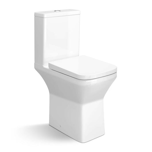  Juniper Comfort Height Close Coupled Rimless Toilet & Soft Close Seat