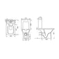 Juniper Comfort Height Close Coupled Rimless Toilet & Soft Close Seat