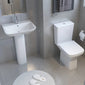 Juniper Close Coupled Rimless Toilet & Soft Close Seat - Space Saver