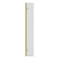 SDG Alumen 300 x 2000mm Wetroom Hinged Return Screen - Brushed Brass